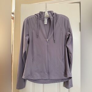 Jockey Women's Light Purple Hooded Utility Jacket